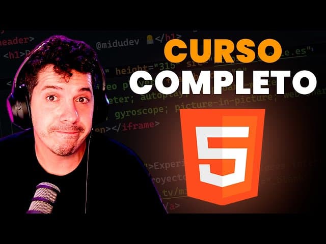 Curso Completo de HTML desde Cero: Seo, Semántica y más, Creado por Miguel Ángel Durán, Duración: 1h 54min, Idioma: Español.