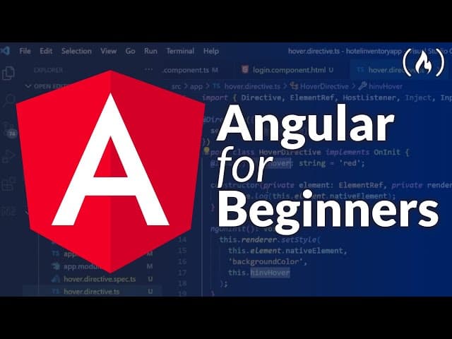 Curso de Angular para principiantes, Creado por Santosh Yadav, Duración: 17h 33min, Idioma: Inglés.