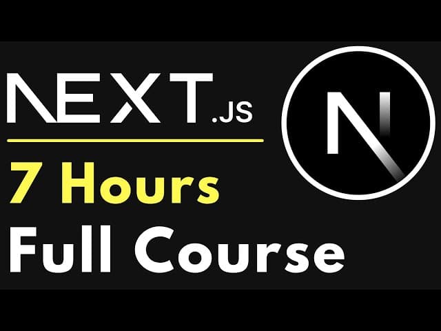 Curso completo de Next.js 13 para principiantes, Creado por Dave Gray, Duración: 7h 03min, Idioma: Inglés.