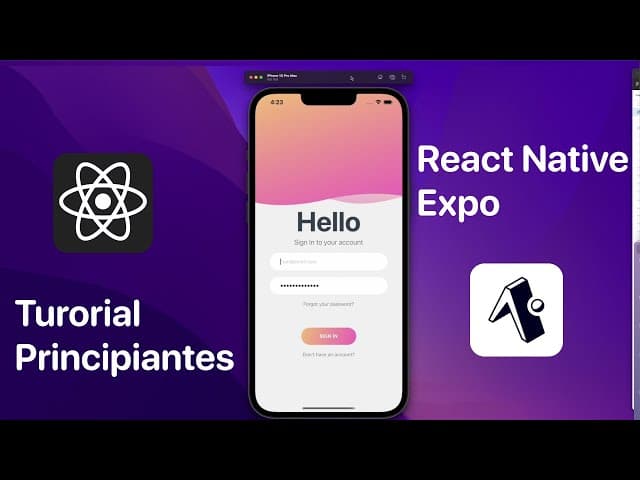 React Native Expo: Tutorial para principiantes, Creado por Alberto Moedano, Duración: 48min, Idioma: Español.