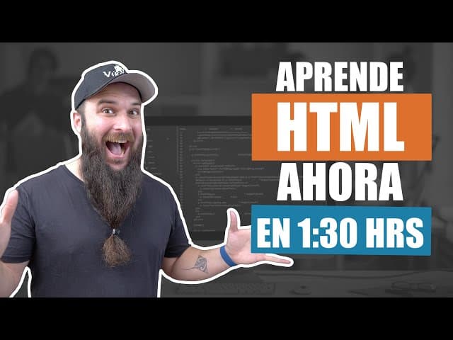 ¡Aprende HTML ahora! Curso Completo desde Cero, Creado por Nicolás Schürmann, Duración: 1h 33min, Idioma: Español.