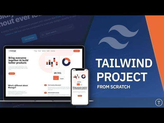 Curso intensivo de Tailwind CSS: Proyecto desde cero, Creado por Csaba Kissi, Duración: 1h 35min, Idioma: Inglés.