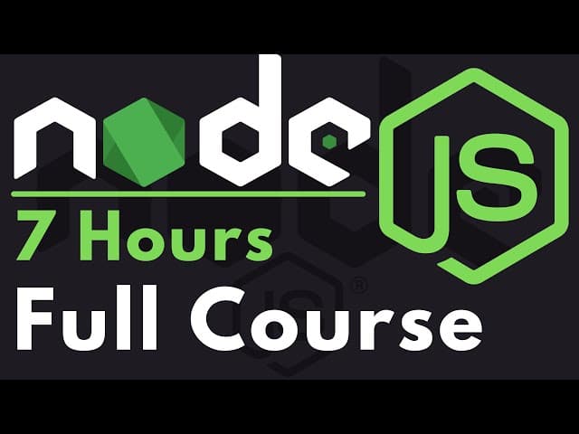 Curso completo de Node.js para principiantes, Creado por Dave Gray, Duración: 6h 50min, Idioma: Inglés.