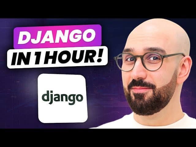 Tutorial de Django para principiantes, Creado por Mosh Hamedani, Duración: 1h 02min, Idioma: Inglés.